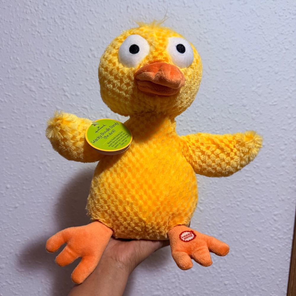 Hallmark Wiggily Doodle Duck Plush Animated Interactive‎ Singing Toy-Works!